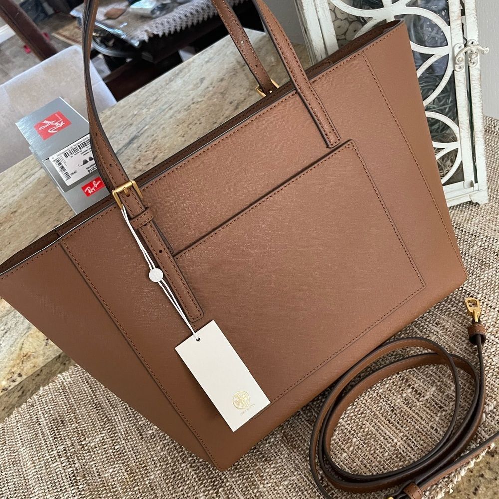 New ❤️ Tory Burch Emerson tote tan - Picture 3 of 10